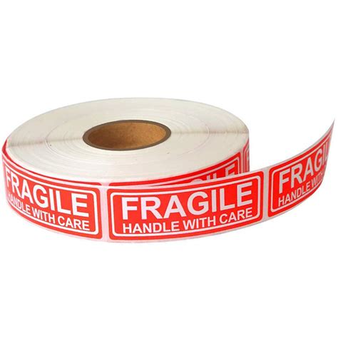 Buy 1 Roll 500 Labels Fragile Sticker Red Fragile Warning Label