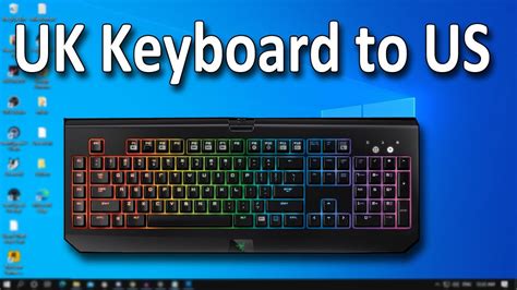Now you have successfully modified the configuration of your keyboard from whatever language it formerly was to the united states language. How to Change Keyboard Language UK Keyboard to US in Windows 10 - YouTube