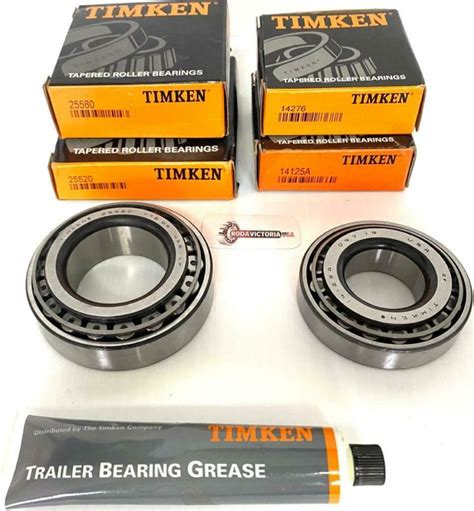 25580 25520 14125a 14276 Timken Bearing Replacement Set For 7000 Lb