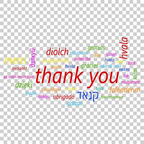 Best Thank You In Many Languages Illustrations Royalty Free Vector