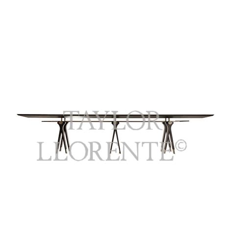 Architectural Macassar Ebony And Glass Dining Table Taylor Llorente