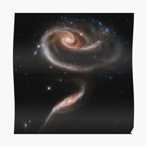 A Rose Made Of Galaxies The Image Of A Pair Of Interacting Galaxies