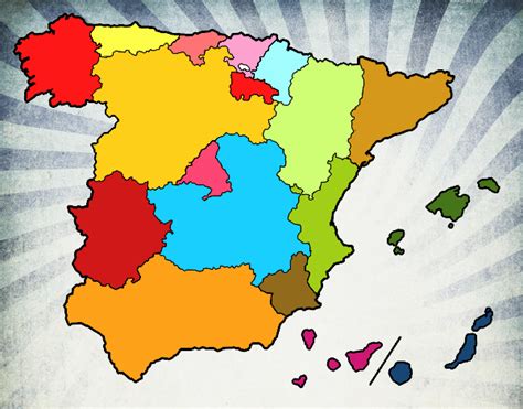 Dibujo De Las Comunidades Autónomas De España Pintado Por En Dibujos