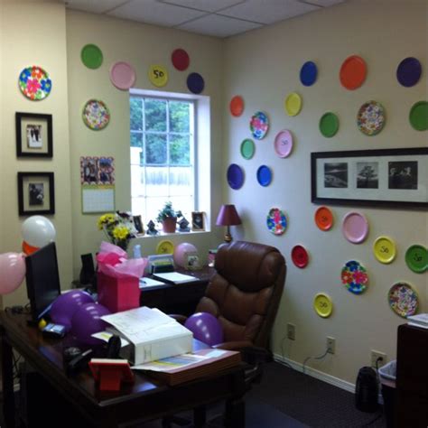 Polka Dot Office Birthday Decoration We Did This To A Co Workers