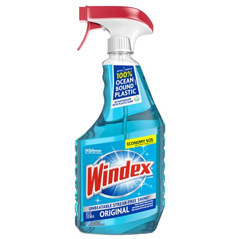 Windex Glass Cleaner Spray Bottle Original Blue 32 Fl Oz