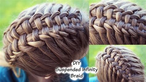 How To Suspended Infinity Braid On Yourself Braidsandstyles12 Youtube