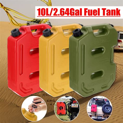 10l 26 Gallon Jerry Can Portable Gasoline Fuel Tank Fuel Container Oil