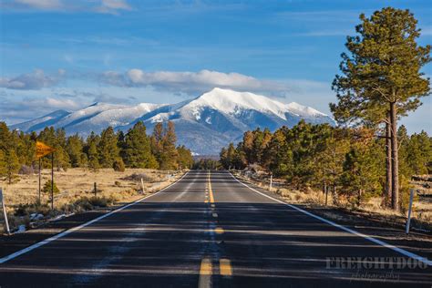 San Francisco Peaks Driving Arizona State Route 180 Into F Flickr
