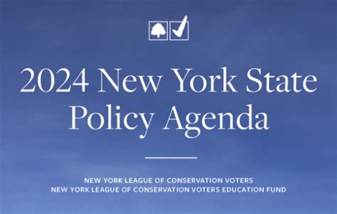 New York League Of Conservation Voters Announces 2024 State Policy