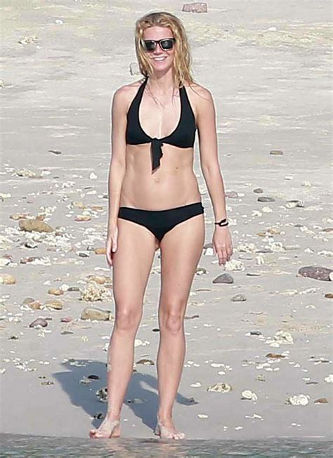 Gwyneth Paltrow In Black Bikini Gotceleb