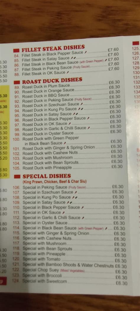 Menu At Happy House Fast Food Northwich