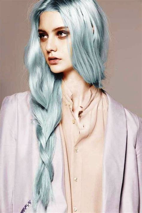 20 Grey Blue Hair Color Trend For Women