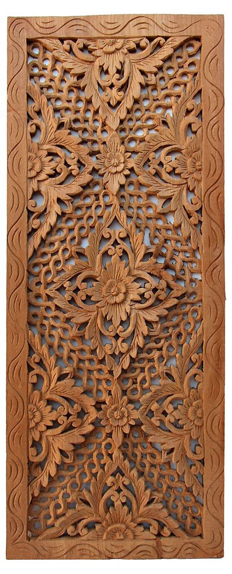 36 Carved Teak Panel Iv Wooden Door Design Wood Carving Carving