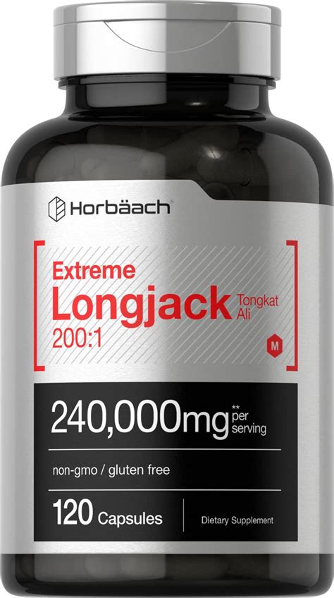 Longjack Tongkat Ali 240000 Mg 2001 Potent Extract 120 Capsules