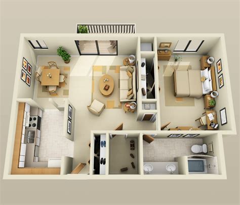 1 Bedroom Floor Plansinterior Design Ideas