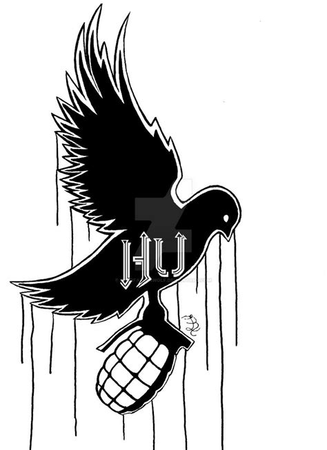 Hollywood Undead Dove and Grenade Logo by StarfallenWolf on DeviantArt