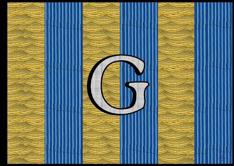 Sailing Navy Maritime Signal Flag Letter G Digital Art By Cecely Bloom