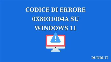 Soluzione Codice Di Errore X A Su Windows