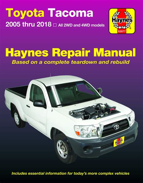2005 2018 Toyota Tacoma Repair Manual Zofti