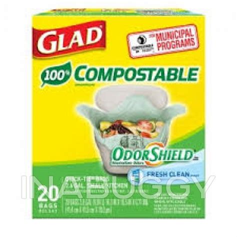 Glad Compostable Bags Small 20ea Freshco Ottawa Grocery Delivery Buggy