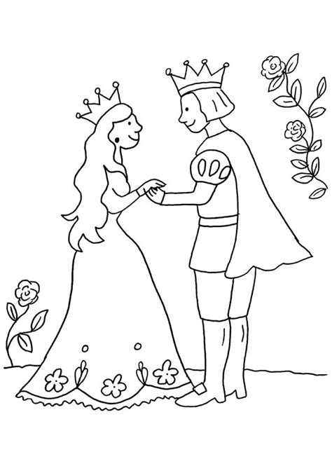View 21 Dibujos De Principes Y Princesas Para Colorear E Imprimir