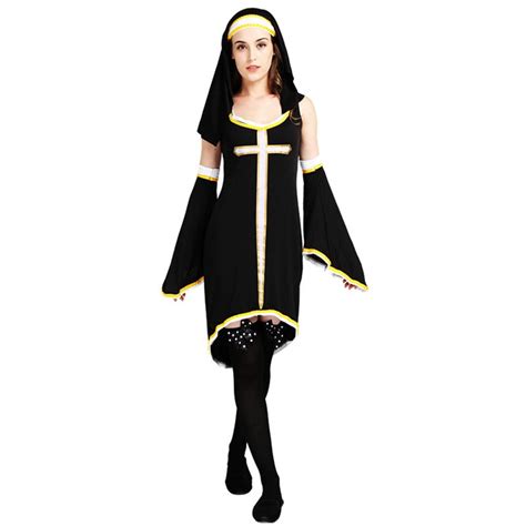 Sexy Nun Cosplay Fancy Dress Carnival Cos Monasticism Sister Uniform