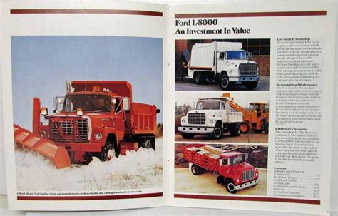 1987 Ford L 8000 Truck Sales Brochure