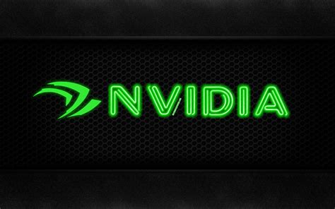 Nvidia 4k Neon Logo Creative Metal Background Nvidia Logo Neon
