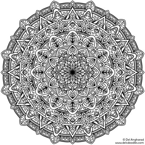 Print mandala coloring pages for free and color our mandala coloring! Free Coloring pages printables - A girl and a glue gun