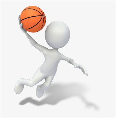 Basketball Stick Figure Slam Dunk Animation Clip Art Basketball Stick