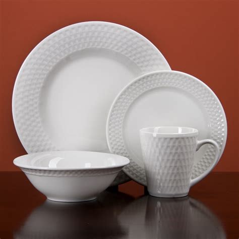 Shop Oneida Satin Weave 32 Piece Dinnerware Service For 8 Free