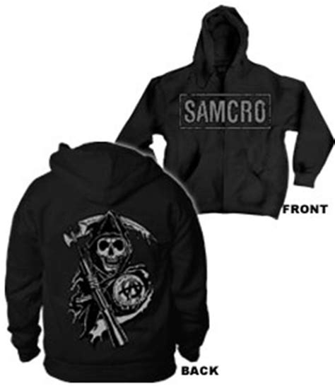 Sons Of Anarchy Samcro Zip Up Hoodie Sweatshirts Hoodies Full Zip