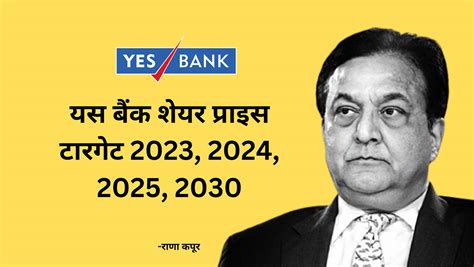 Yes Bank Share Price Target 2023 2024 2025 2030 यस बैंक शेयर