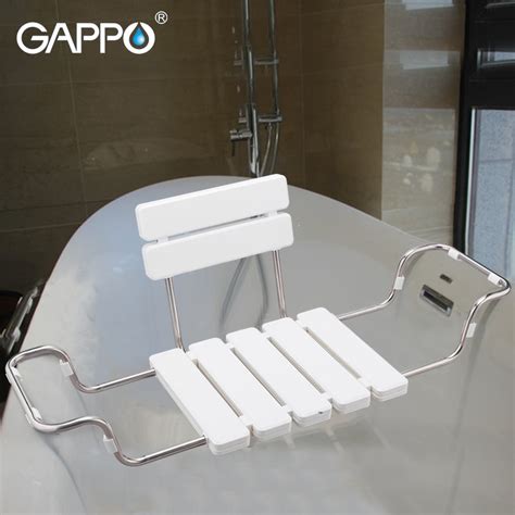 Gappo Wall Mounted Shower Seat Folding Bench For Children Toilet