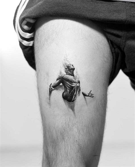 Man Tattoo Inide Thigh Best Tattoo Ideas Gallery