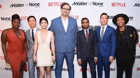 Aziz Ansari And Alan Yang At The Season Two Premiere Of Master Of None