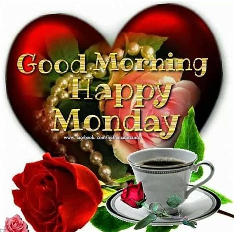 Good Morning Happy Monday Coffee And Tea Graphic Pictures