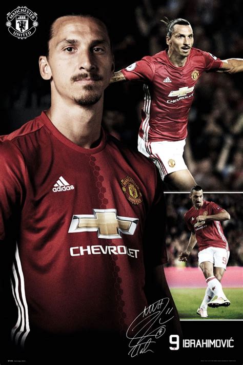 He is a fantastic manager and i am ready for this new and exciting challenge. Manchester United Zlatan Ibrahimovic - plakat sportowy ...