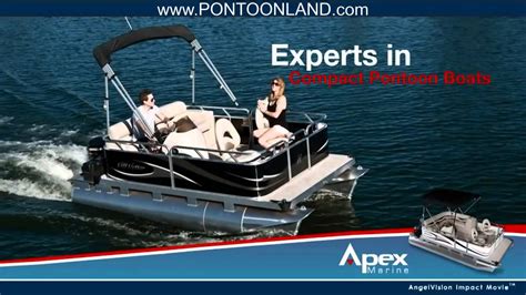 Apex Marine Compact Pontoon Boats Youtube