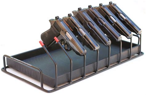 Armory Racks 8 Gun Handgun And Pistol Rack With Tray Ebay