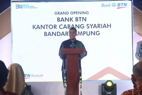 Btn Syariah Resmikan Kantor Cabang Bandar Lampung Akurat