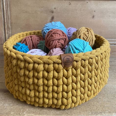 Super Chunky Crochet Basket By The Left Hookery | notonthehighstreet.com