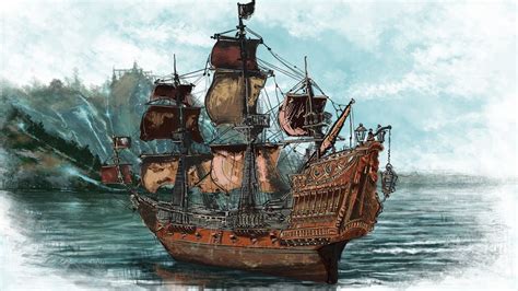 K T Qu H Nh Nh Cho Queen Anne S Revenge Pirate Art Pirate Life