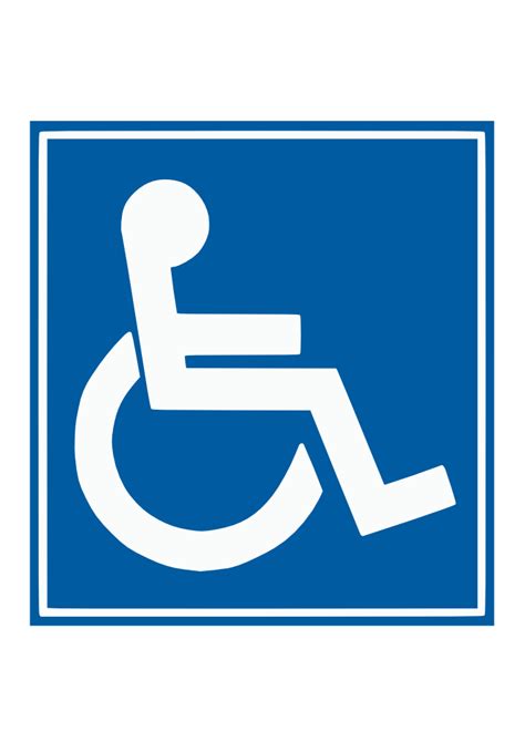 Onlinelabels Clip Art Handicap Sign