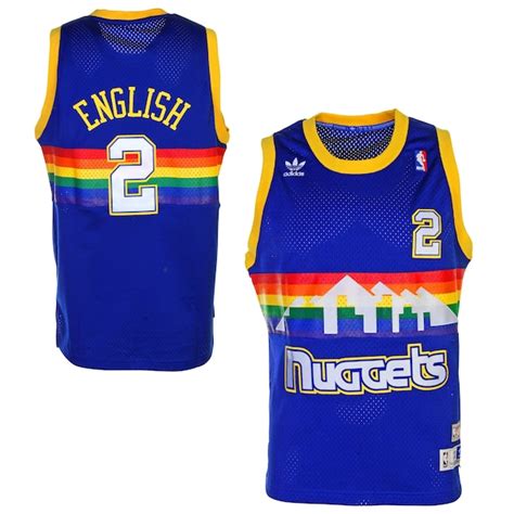 The lids nuggets pro shop has all the authentic nuggets jerseys, hats, tees, apparel and more at. adidas Alex English Denver Nuggets Youth Retired Player ...