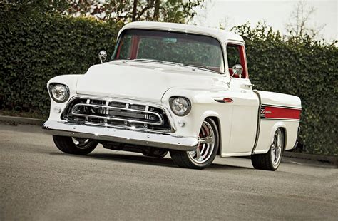 1957 chevrolet cameo fleetside pickup 01 wallpaper 0x0 613705 classic chevy trucks