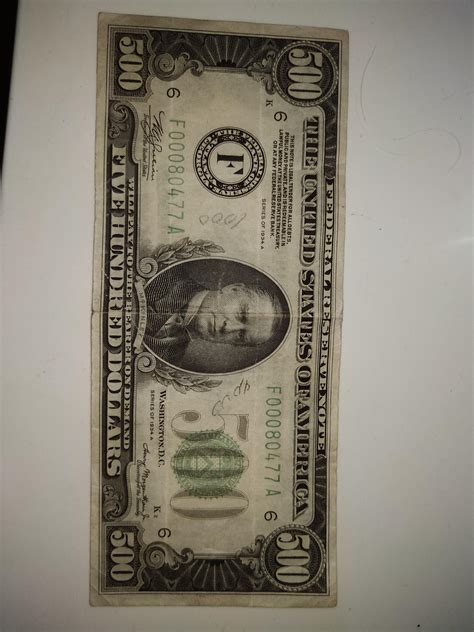 A Real And Very Rare 500 Bill