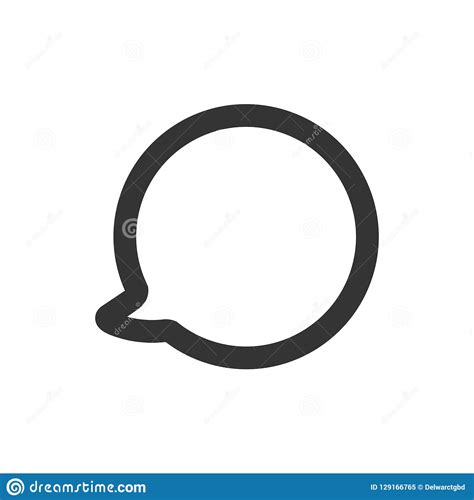Bubble Chat Icon Stock Vector Illustration Of Communication 129166765