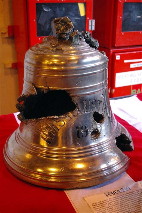 The Damage To The Ships Bell Sustained During The Attack Of January 10