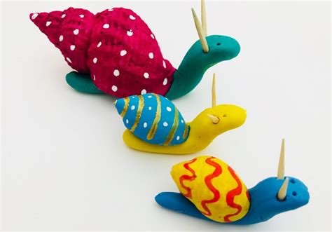 Easy Painted Seashell Snails Fun Kids Crafts